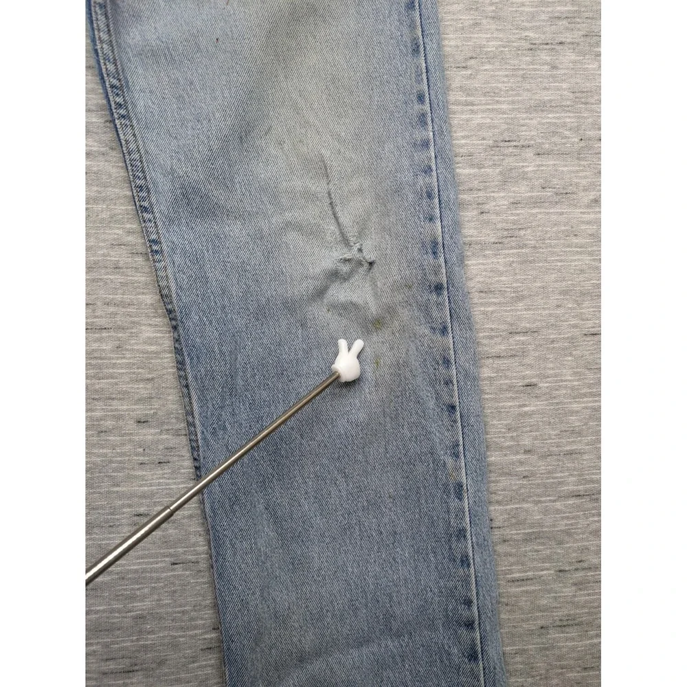 VTG Levis 505 Jeans Mens‎ 33x32 Blue Straight Leg Regular USA 90s Thrashed Read